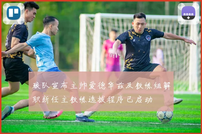 狼队宣布主帅爱德华兹及教练组解职新任主教练选拔程序已启动